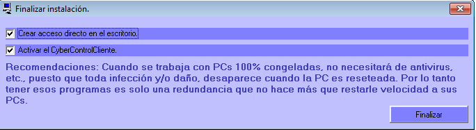 ClientInstallConclude